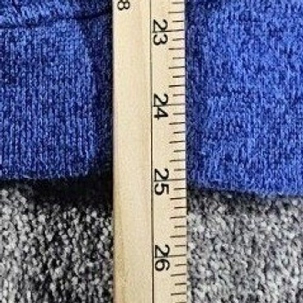 Avalanche Full Zip Sweater Jacket Womens Large Blue Marled Fleece Funnel Neck - Picture 5 of 15